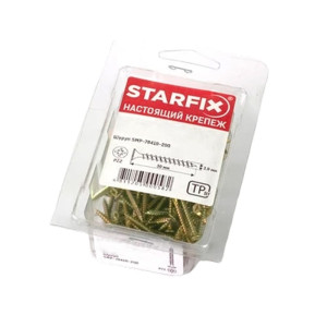 Шуруп универсальный 5*45 мм Starfix SMP2-80425-100 желтый цинк 100 шт