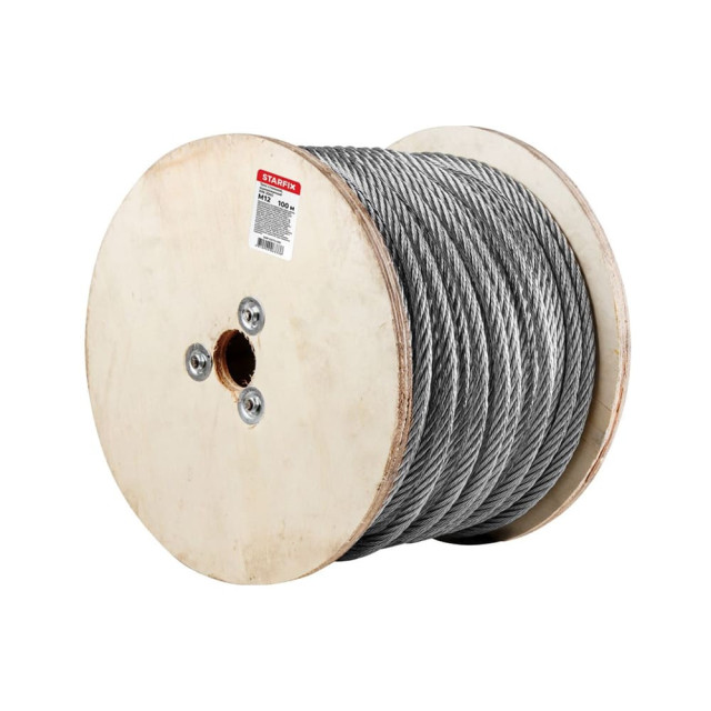 Трос стальной Starfix SMP-53676-100 оцинкованный М6
