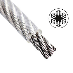 Трос стальной в ПВХ оплетке Starfix SMP-53736-100 М6(5)