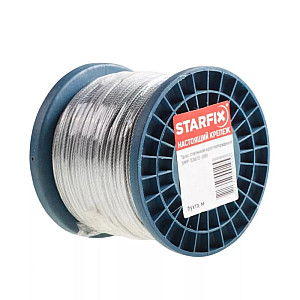Трос стальной в ПВХ оплетке Starfix SMP-53736-100 М6(5)