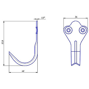 Крючок-вешалка Starfix №2 SMP-51802-1 полимер