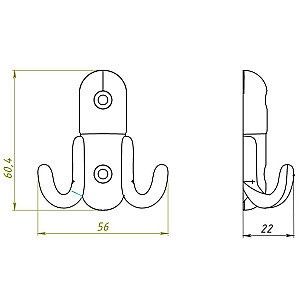 Крючок-вешалка Starfix №8 SMP-92640-1 серебро