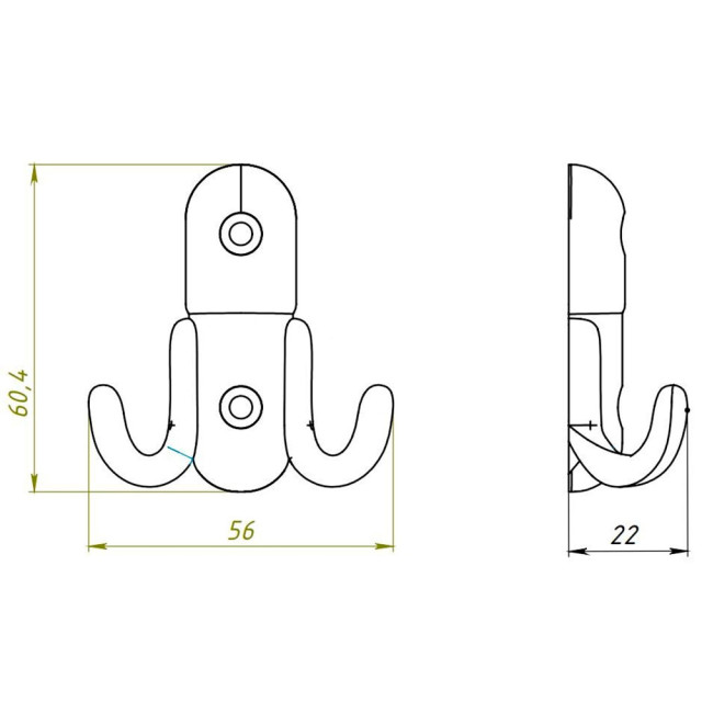 Крючок-вешалка Starfix №8 SMP-92640-1 серебро