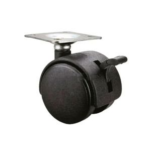 Опора колесная Starfix SMF-10521 40 мм на площадке с фиксатором