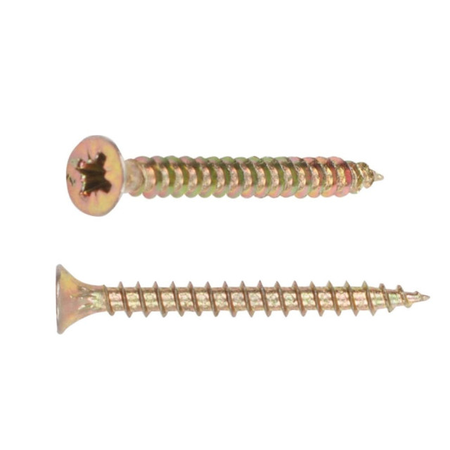 Шуруп универсальный 4*60 мм Starfix SMZ2-25440-25 желтый цинк 25 шт