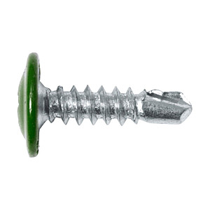 Саморез с прессшайбой 4.2*16 мм Starfix SMZ1-87144-50 цинк со сверлом RAL 6005 зеленый мох 50 шт