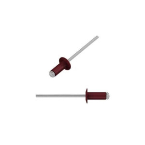 Заклепка вытяжная 3.2*8 мм Starfix SMZ1-83225-50 алюминий/сталь RALL3005 винно-красный 50 шт