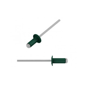 Заклепка вытяжная 4*10 мм Starfix SMZ1-76497-50 алюминий/сталь RALL6005 зеленый мох 50 шт