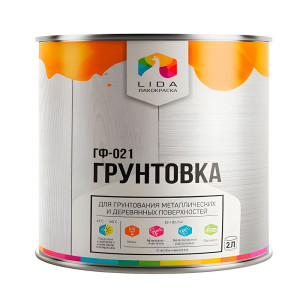 Грунтовка Lida ГФ-021 красно-коричневая 2.2 кг
