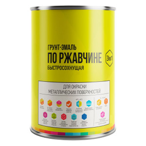 Грунт-эмаль Lida по ржавчине быстросохнущая черная 1 л