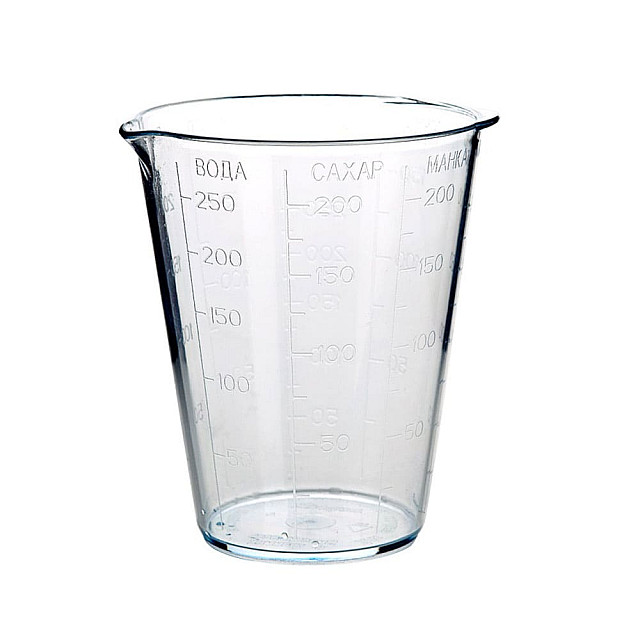 Стакан мерный Berossi ИК 10100000 прозрачный 0.25 л
