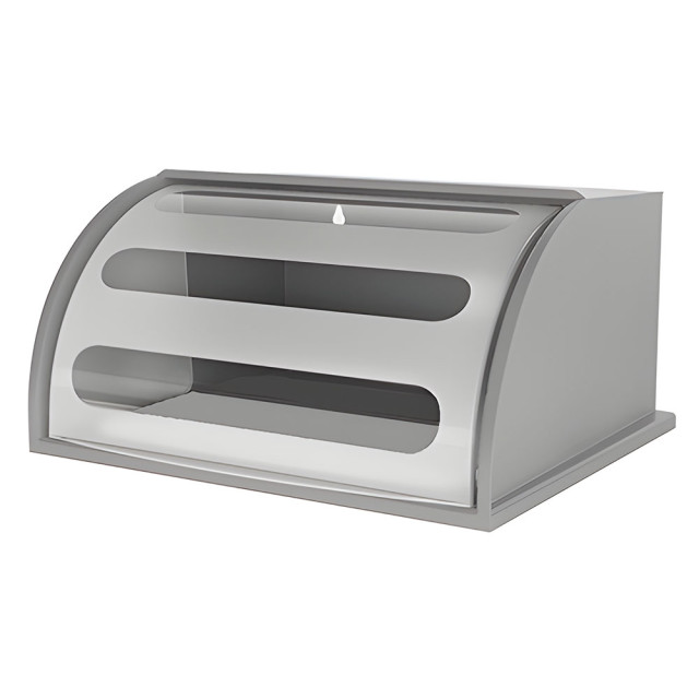 Хлебница Berossi Mulin ИК 23760000 серебро прозрачный