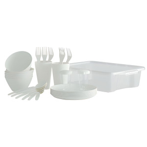 Набор для пикника Berossi Camping LM ИК 79991000 жемчужный 6 персон 33 предмета