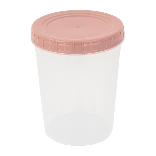 Банка Optimplast с завинчивающейся крышкой пыльная роза 1.3 л