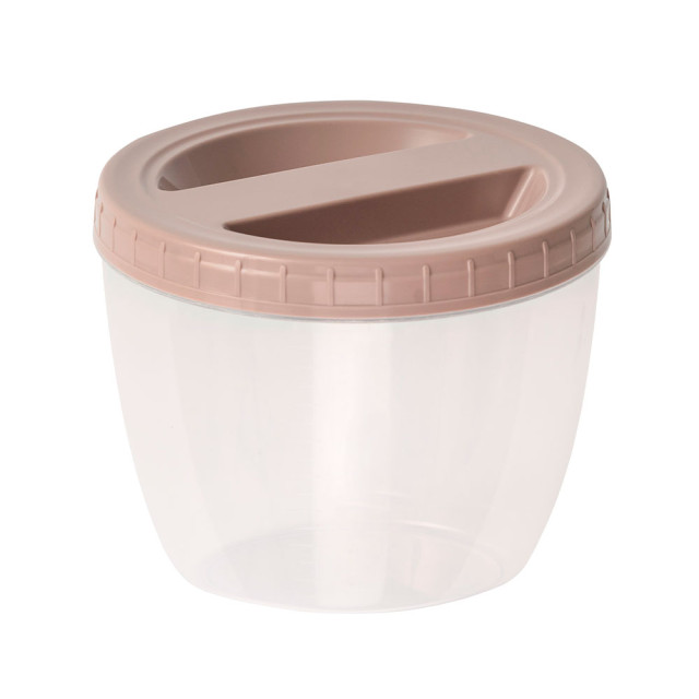 Банка Optimplast с завинчивающейся крышкой пыльная роза 1.2 л