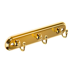 Вешалка Soller 709-3Е 3-х крючковая золото