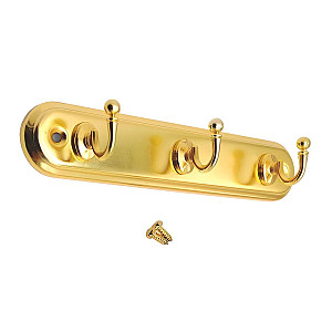 Вешалка Soller 709-3Е 3-х крючковая золото