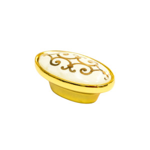 Ручка керамическая Furbat 6245Х 32 золото