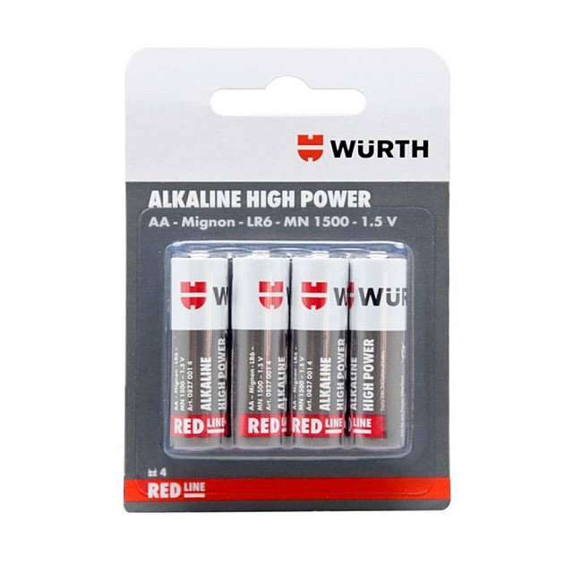 Элемент питания Wumax 18270014 Alkaline High Power AA/LR6-1.5B щелочной 4 шт