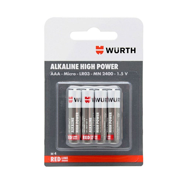 Элемент питания 39543 18270012 Alkaline High Power AAA/LR03-1.5B щелочной 4 шт