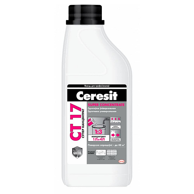 Грунтовка Ceresit СТ 17 Super Concentrate 1 л