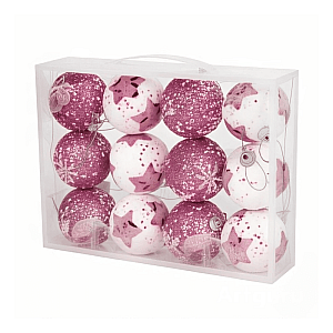 Набор новогодних шаров Market Union МА0454 12 предметов