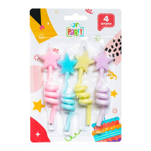 Набор свечей Market Union MA0790 праздничных 4 шт