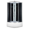Душевая кабина Saniteco SN-80B черная 80*80 см
