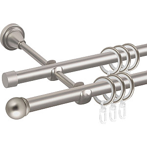 Карниз металлический Ас Форос Grace Сфера D16Г/16Г сатин 3 м