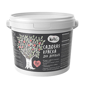Краска Goldbastik NaPole BT 10 для деревьев садовая 3 кг