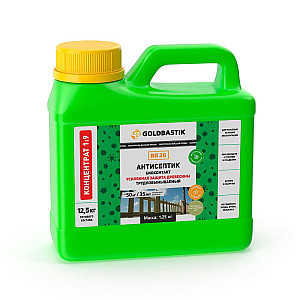 Антисептик Goldbastik Биоконтакт BB 26 усиленная защита древесины концентрат 1:9 1.25 л