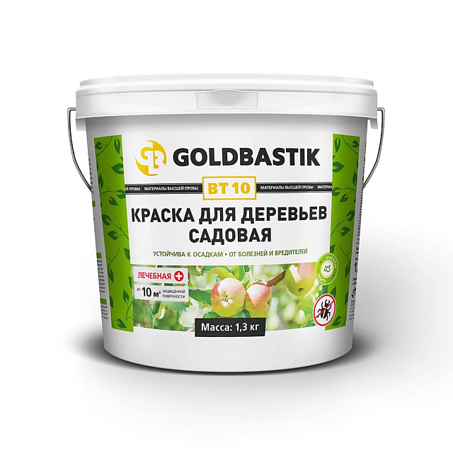 Краска Goldbastik BT 10.1 для деревьев садовая 3 кг