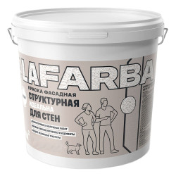 Краска Goldbastik Lafarba фасадная структурная белая 15 кг