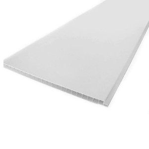 Панель ПВХ Ю-Пласт 0250 без покрытия 001 белый 2.7 м