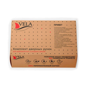 Ручки дверные Vela Стелла SN/CP 00007106 матовый никель/хром