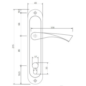Ручки на планке Vela V-0123-CR хром