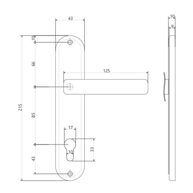 Ручки на планке Vela V0123-РР-АС 00006169 медный антик