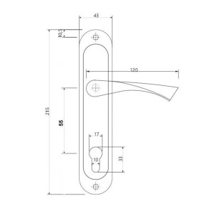 Ручки на планке Vela 55.0123-CR хром