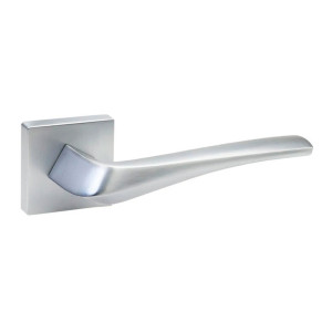 Ручки дверные Vela Prima Таурус 00070555 белое серебро