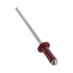 Заклепка вытяжная 4*10 мм Fixhaus алюминий/сталь RAL 3005 винно-красный 50 шт