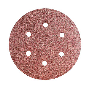 Круг шлифовальный Yourtools 150 мм Р120 самосцепляемый 6 отверстий 5 шт