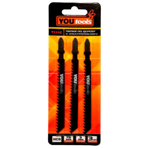 Пилка к электролобзику Yourtools по дереву Т111С 3 шт