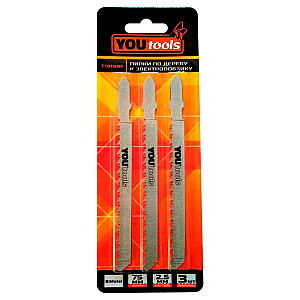Пилка к электролобзику Yourtools по дереву Т101BRF 3 шт