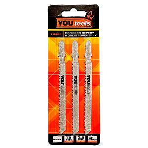 Пилка к электролобзику Yourtools по дереву Т101BF 3 шт