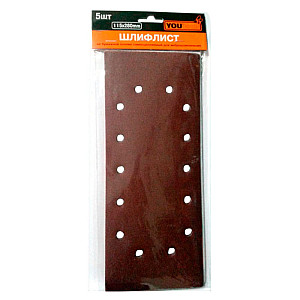 Шлифлист Yourtools 115*280 мм P240 для виброшлифмашин 5 шт