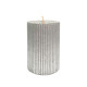 Свеча Art&Home Ribbed MUCJ710-Y столбик серебро 10*7 см