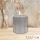 Свеча Art&Home Ribbed MUCJ775-Y столбик серебро 7.5*7 см Свеча Art&Home Ribbed MUCJ775-Y столбик серебро 7.5*7 см