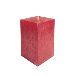 Свеча Art&Home Kub MUSJ6610-H столбик бордо 10*6 см