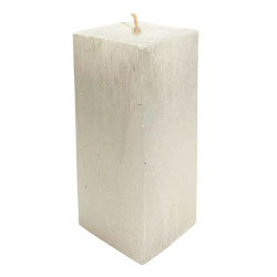 Свеча Art&Home Kub MUSJ6615-B столбик молочный 15*6 см