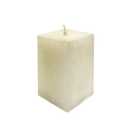 Свеча Art&Home Kub MUSJ6610-B столбик молочный 10*6 см